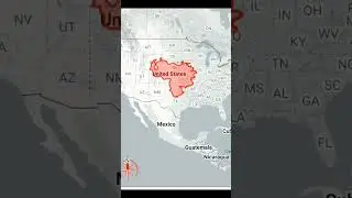 Venezuela against USA - SIZE of the Latin American country #venezuela #usa #map #military
