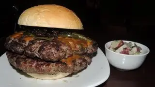 4LB DOUBLE BEHEMOTH BURGER CHALLENGE!!