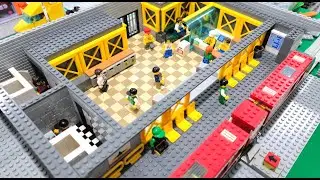 LEGO Airport Shuttle Station MOC | With Bathrooms!