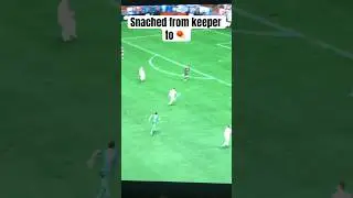 Snatched from keeper to teach lesson #footballgoals #football #fifa #sports #entertainment #goal