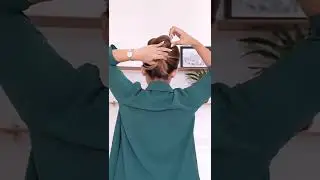 Easy Festive Bun Hairstyle | Bun Hairstyle Tutorial | Knot Me Pretty | #shorts