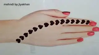 Mini hearts simple mehndi designs | Easy mehndi designs | weeding mehndi designs 2023