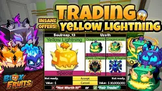 I Got INSANE Offers for My UNOBTAINABLE YELLOW LIGHTNING in Blox Fruits Roblox! 😱⚡🔥