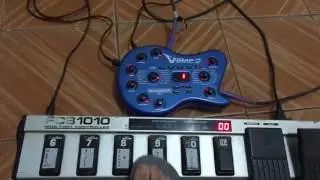 FCB 1010 + V-AMP 2 - AFINADOR SEM VOLUME E TAP TEMPO