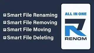 Stop Manual Renaming! Advanced Batch File Organizer (Batch Renaming Made Easy - Renom)