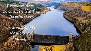 Derwent dam, as seen in the film Dambusters. DJI mavic air 2 footage