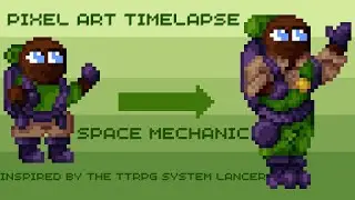 Sci-Fi Mechanic Pixel Art Timelapse with Commentary