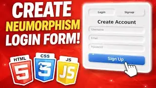 How to Create a Modern Neumorphic Login Page from Scratch HTML | CSS Step-by-Step Guid