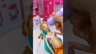 Satisfying With Unboxing Barbie Princess Giving Birth Toy, ASMR Video #shorts