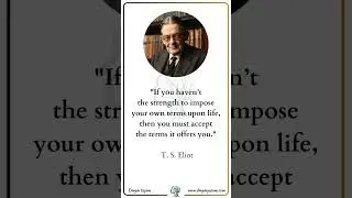 If You Don&rsquo;t Use Your Rules..? | T.S.Eliot | Dinginyasam.com #quotes #quoteoftheday