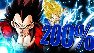MAX LINKS EZA AGL SSJ4 VEGETA ON THE 200% LEADER SKILL TEAM! (Global Dokkan)