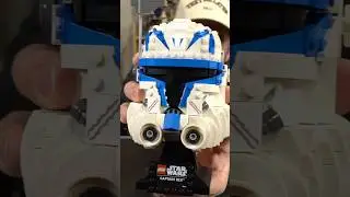 Building LEGO Captain Rex helmet Item# 75349 854 pcs Clone Wars legend in brick form ￼🔵⚪️#starwars