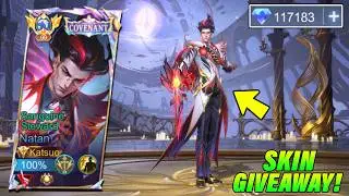 NATAN SANGUINE STEWARD COVENANT SKIN IS FINALLY HERE!! 😱 + SKIN GIVEAWAY! (WORTH TO BUY?!) - MLBB