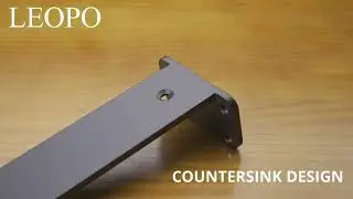 LEOPO Industrial Floating Shelf Brackets Install Guide | Heavy-Duty, Rustic Style & Hidden Mounting!