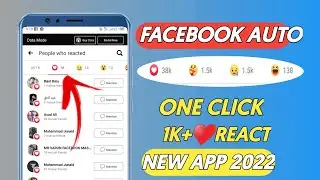 How to get unlimited facebook react|get fb auto react 2022|facebook auto react 2022|New app 2022