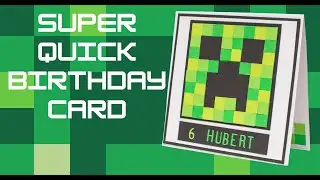 25-минутный урок по созданию открытки на день рождения в стиле Minecraft | Простая пиксельная отк...