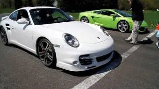 Porsche 997.2 Turbo S (PDK) vs. Lamborghini LP560 on Runway