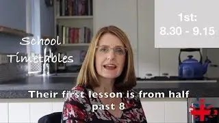 SCHOOL TIMETABLES - a guide to TELLING THE TIME and ORDINAL NUMBERS #learnenglish