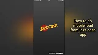 Jazz cash sy mobile load kaisa kar sakta hy. Kisi bhi sim par.