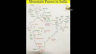 MOUNTAIN PASSES IN INDIA......#maps ..