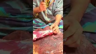 yummy goat meat 🍖 cutting. #shorts #meatcuttingstyle #goatmeat #mutton