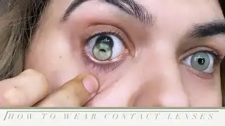 How To Easily Apply And Remove Contact Lenses | luxyrawacosmetic lenses 💓
