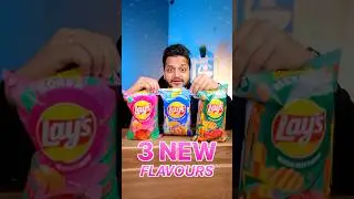 Eating International Lays Flavours in India 🇮🇳 #shorts #Lays #Viral