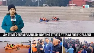 Longtime dream fulfilled- boating starts at Tawi Artificial Lake | JK News Today