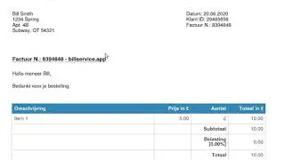 Gratis factuur maken