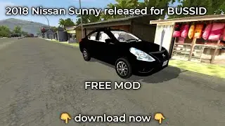 2018 Nissan Sunny released for BUSSID | download now | 100% free mod