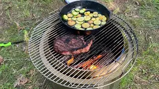 Solo Camping at an old trashed campsite