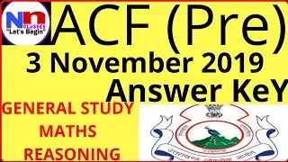 acf answer key 2019||acf exam preparation