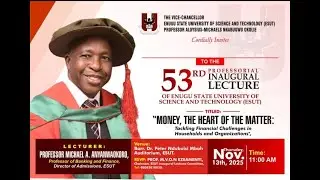 ESUT'S 53rd INAUGURA LECTURE
