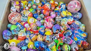 Unpacking A Lot Of Defferent Character Of Surprise Egg And Put Into The Box
