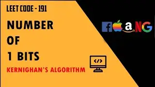 Kernighan's Algorithm | Count Set Bits in an Integer | Bit Manipulation | CodeBaker