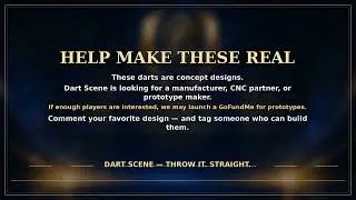 Dart Scene Concept Darts Project — Can We Make These Real?