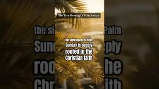 The True meaning of Palm Sunday  #palmsunday #bible #jesuschrist
