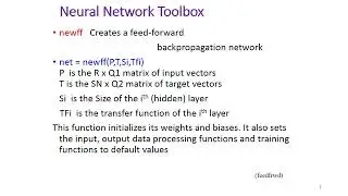 Neural Network Toolbox