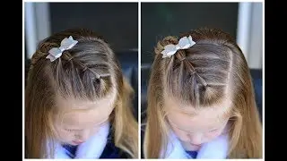 Diagonal Arrow Ponytails || Quick Preschool Hairstyles