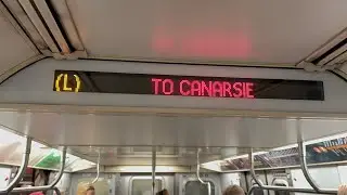 BMT 14 St Line: R143 (L) Train [8 Av-14 St to Canarsie-Rockaway Pkwy #3]
