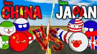 Countries that support China 🇨🇳 and countries that support Japan 🇯🇵 | #countryballs #geography
