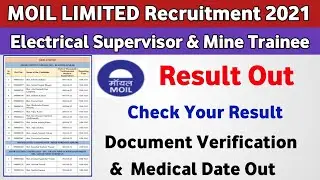 moil result | moil limited result | moil result 2021 | moil official update | D.V & medical date out