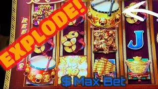 Dancing Drums Explosion | Max bet | 2 Bonus rounds 🥁🥁