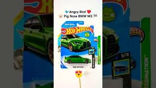BMW M3 Got Pigged! Hot Wheels Transformation #hotwheels #hotwheelscollector #bmwm3 #angrybirds #ai
