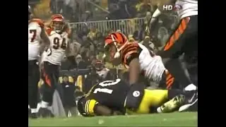 Steelers vs Bengals 2008 | Santonio Holmes hit 60fps