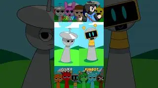 Clukr🥁 and Funbot🖥️ Sprunki Transformation | Sprunki animation #sprunki #sprunkianimation