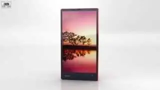 Sharp Aquos Xx 304SH Red 3D model by 3DModels.org