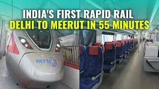 India's First Rapid Rail Unveiled | Delhi To Meerut In 55 Minutes | Rapid Rail News | Rapid Train