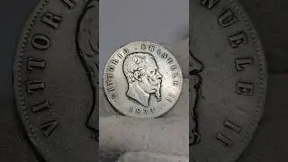 5 Лир 1874 Италия #нумизматика #coin #испания #монеты #история #барахолкакупить #collection