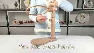 Embroidery hoop stand spotlight..Cross stitch hoop stand made it easy
